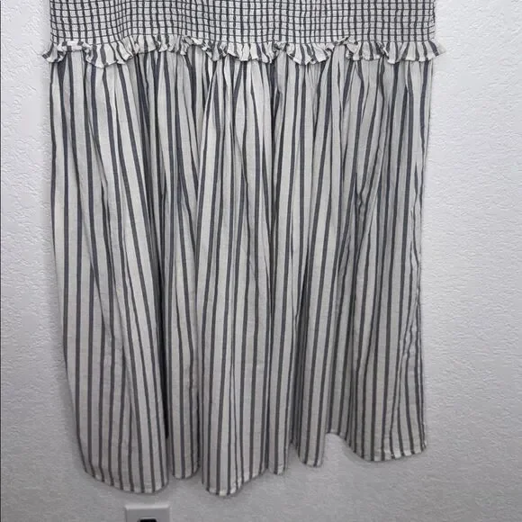 LOVESHACKFANCY THEA DRESS - STRIPE Navy/White Large - Picture 5 of 15